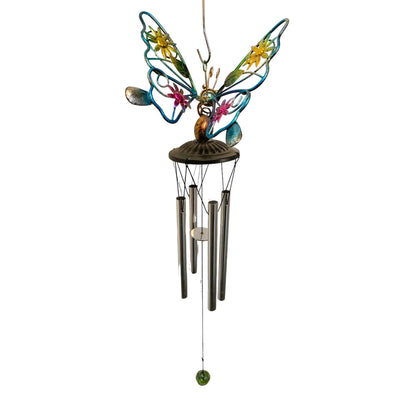 1317 - Multi-Color Butterfly Windchime |G-6|