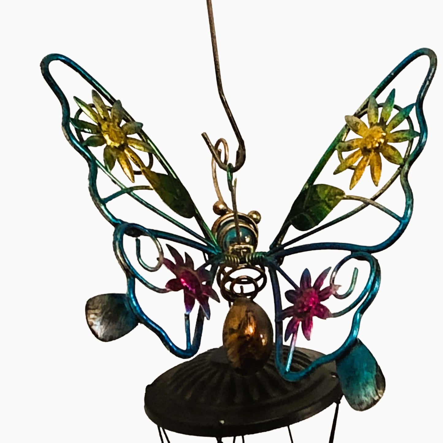 1317 - Multi-Color Butterfly Windchime |G-6|