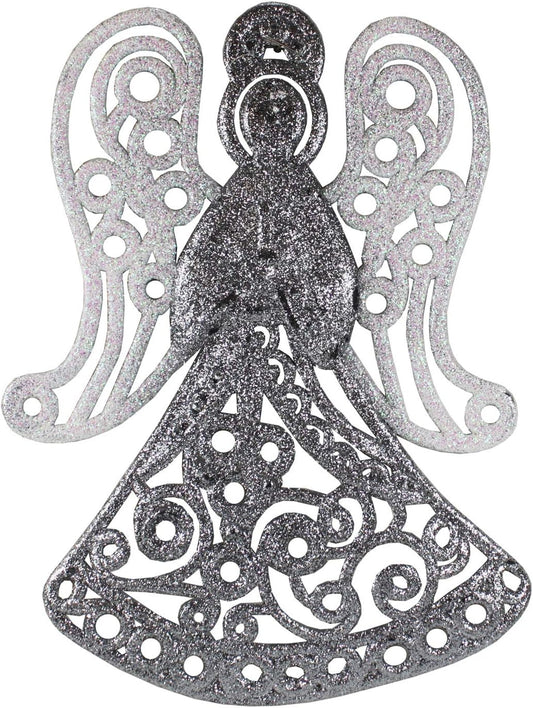 1318 - 10" Silver White Angel Ornament - |Pod 2-65|
