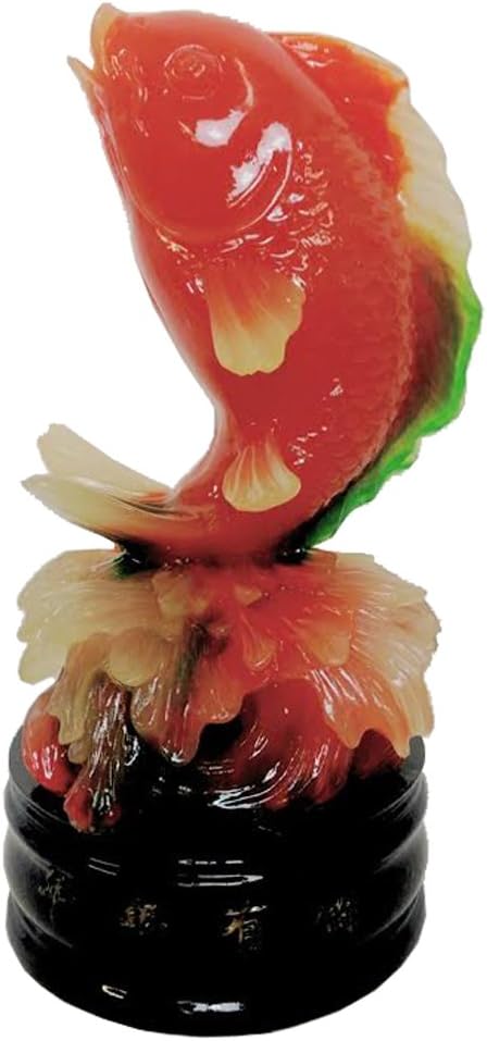 13191 - 14" Orange Jade Fish - [Z-85]