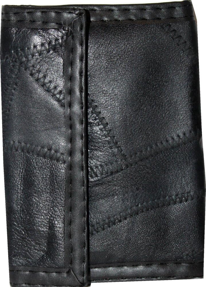 13270 - Patchwork Leather Wallet Velcro - [12-F Down]