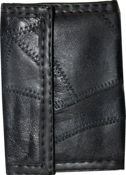 13270 - Patchwork Leather Wallet Velcro - [12-F Down]