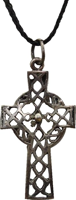 13435 - Sterling Celtic Flute Cross - [Clear-140]