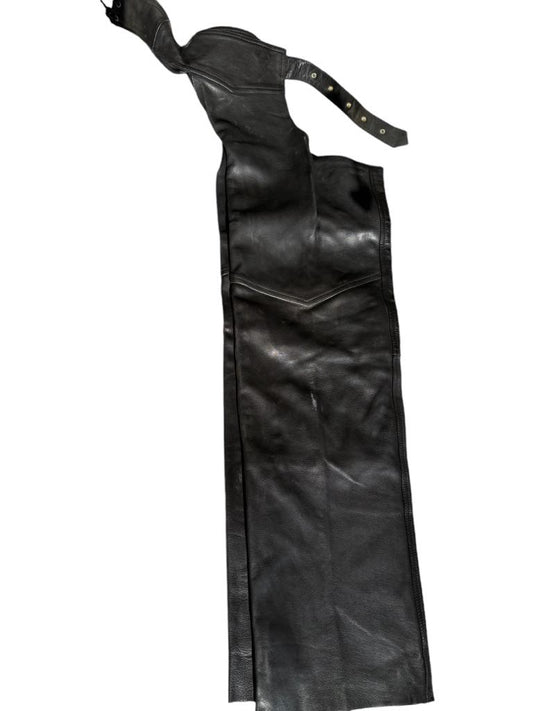 13445 - Black Leather Chaps - |H-46|