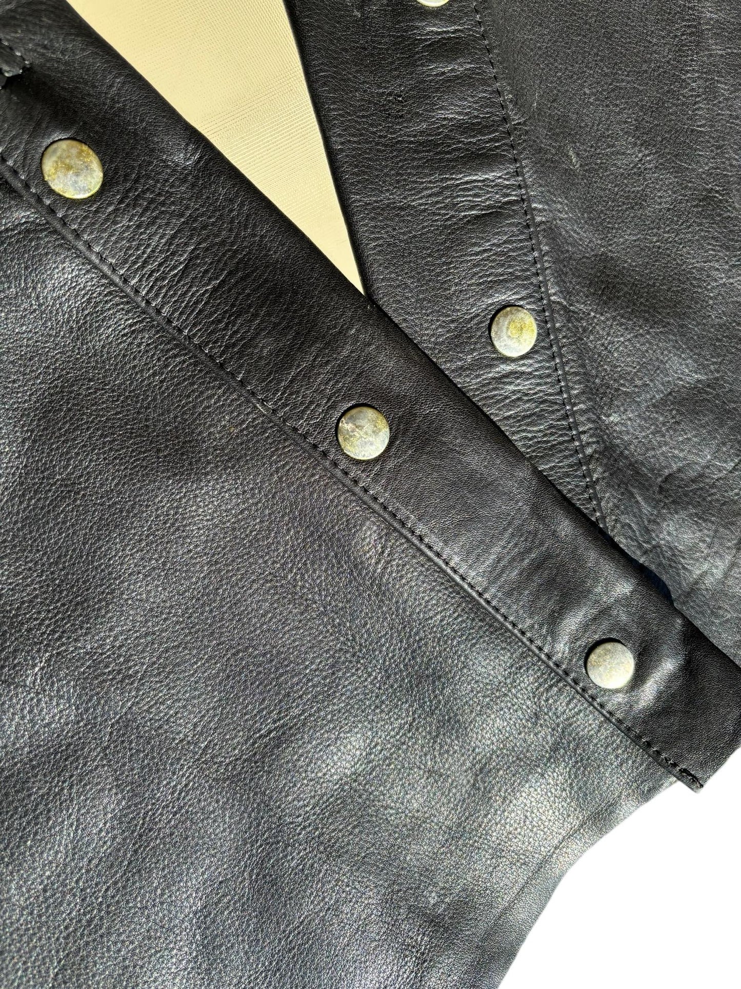 13445 - Black Leather Chaps - |H-46|