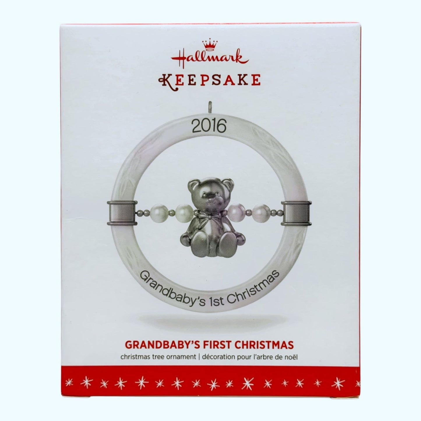 1348 - Set of 2 Hallmark Keepsake Grandbaby’s First Christmas Holiday Ornament for Christmas Decor |Pod 1-74|