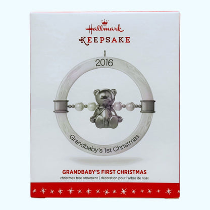 1348 - Set of 2 Hallmark Keepsake Grandbaby’s First Christmas Holiday Ornament for Christmas Decor |Pod 1-74|