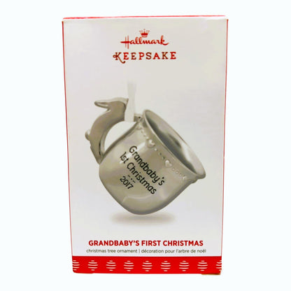 1348 - Set of 2 Hallmark Keepsake Grandbaby’s First Christmas Holiday Ornament for Christmas Decor |Pod 1-74|