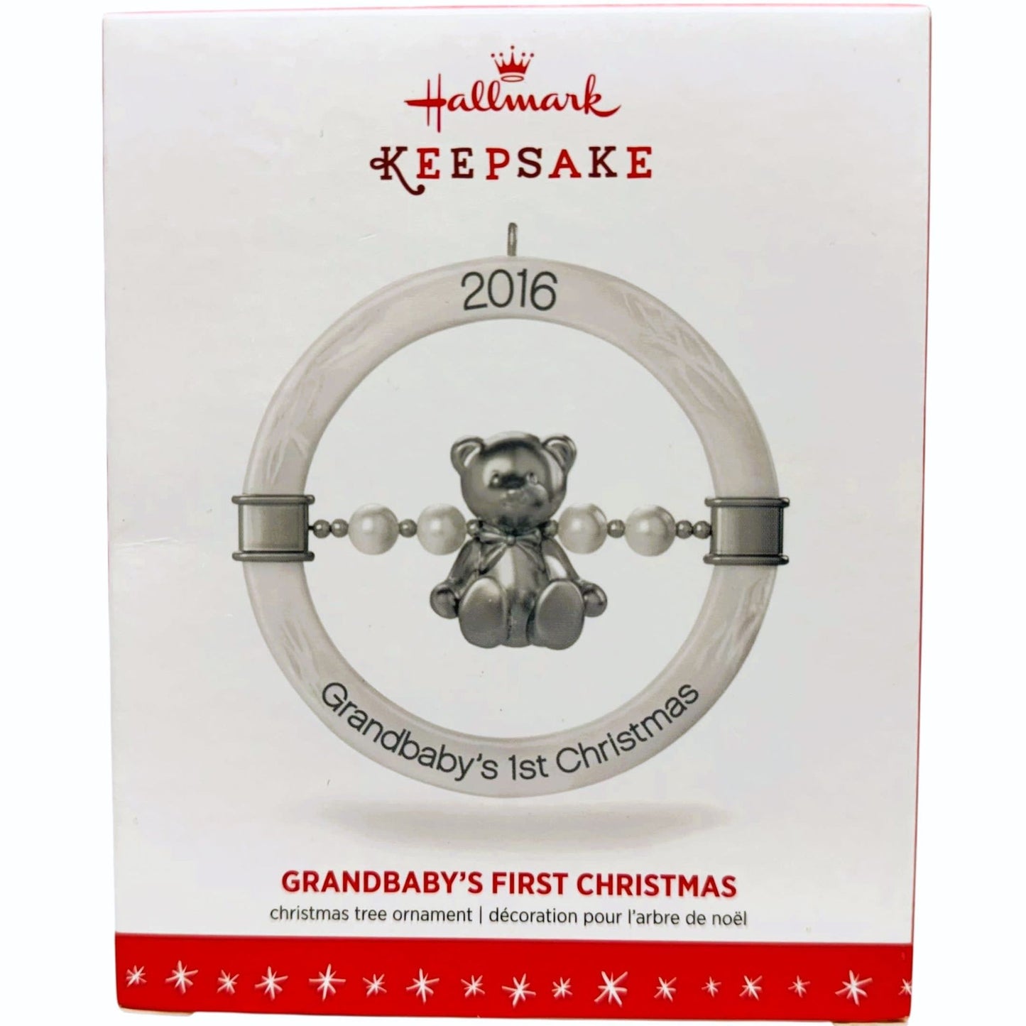 1348 - Set of 2 Hallmark Keepsake Grandbaby’s First Christmas Holiday Ornament for Christmas Decor |Pod 1-74|