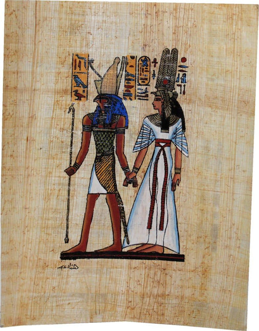 13538 - 8x10 Papyrus Nefertiti W Horus - [File 20]