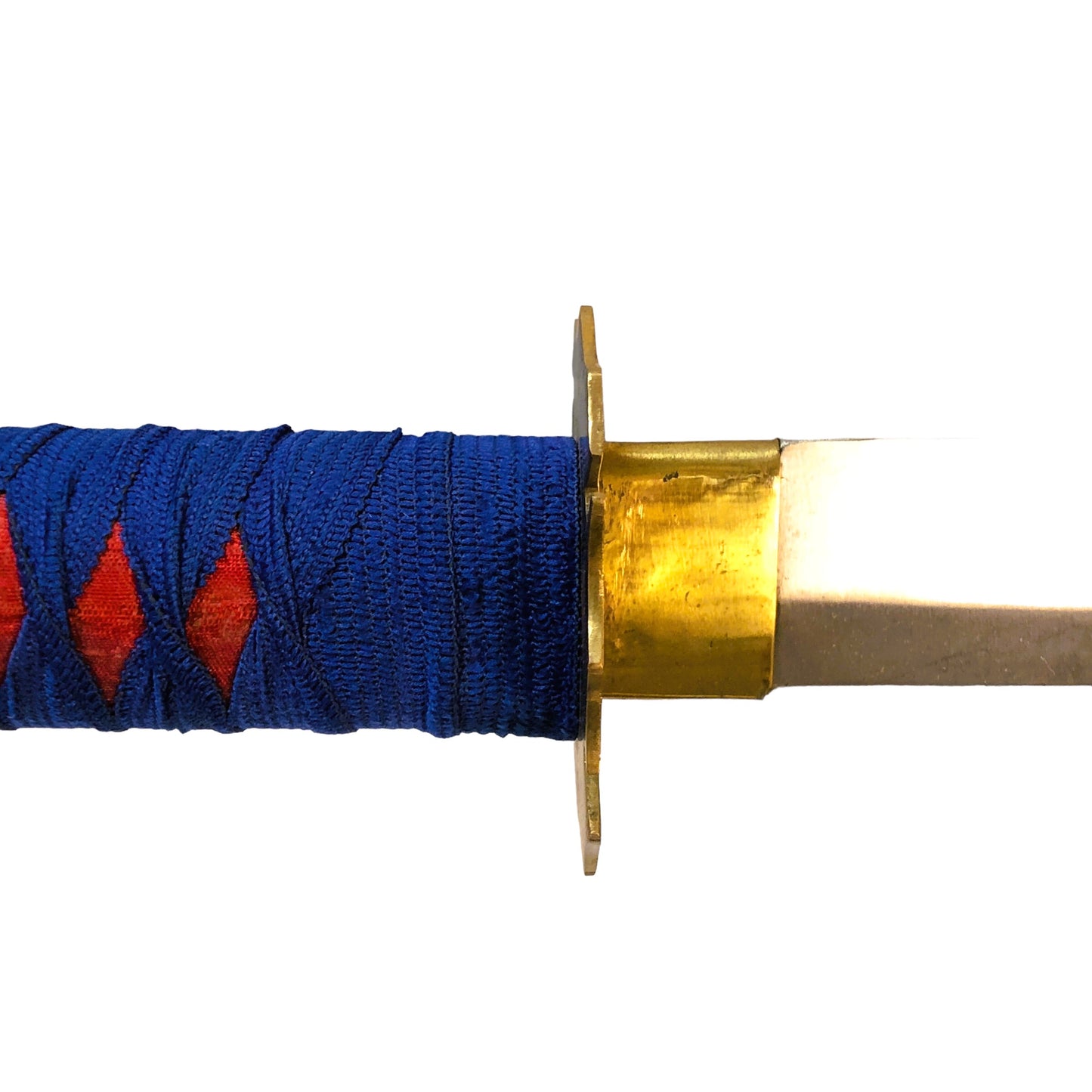 13551 - Ninja Cloth Red/Blue 28" Steel Blade 9" Cloth Hilt |2-D|