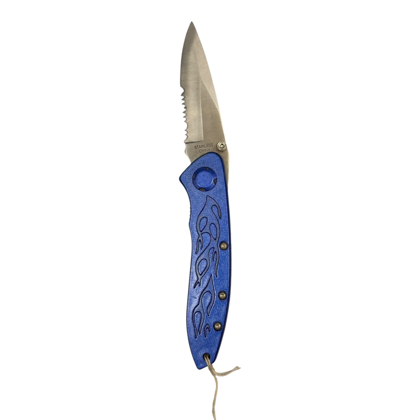 13610 - 3" Blade Pocket Knife Blue (Super Knife #LK-47030BL) |100|