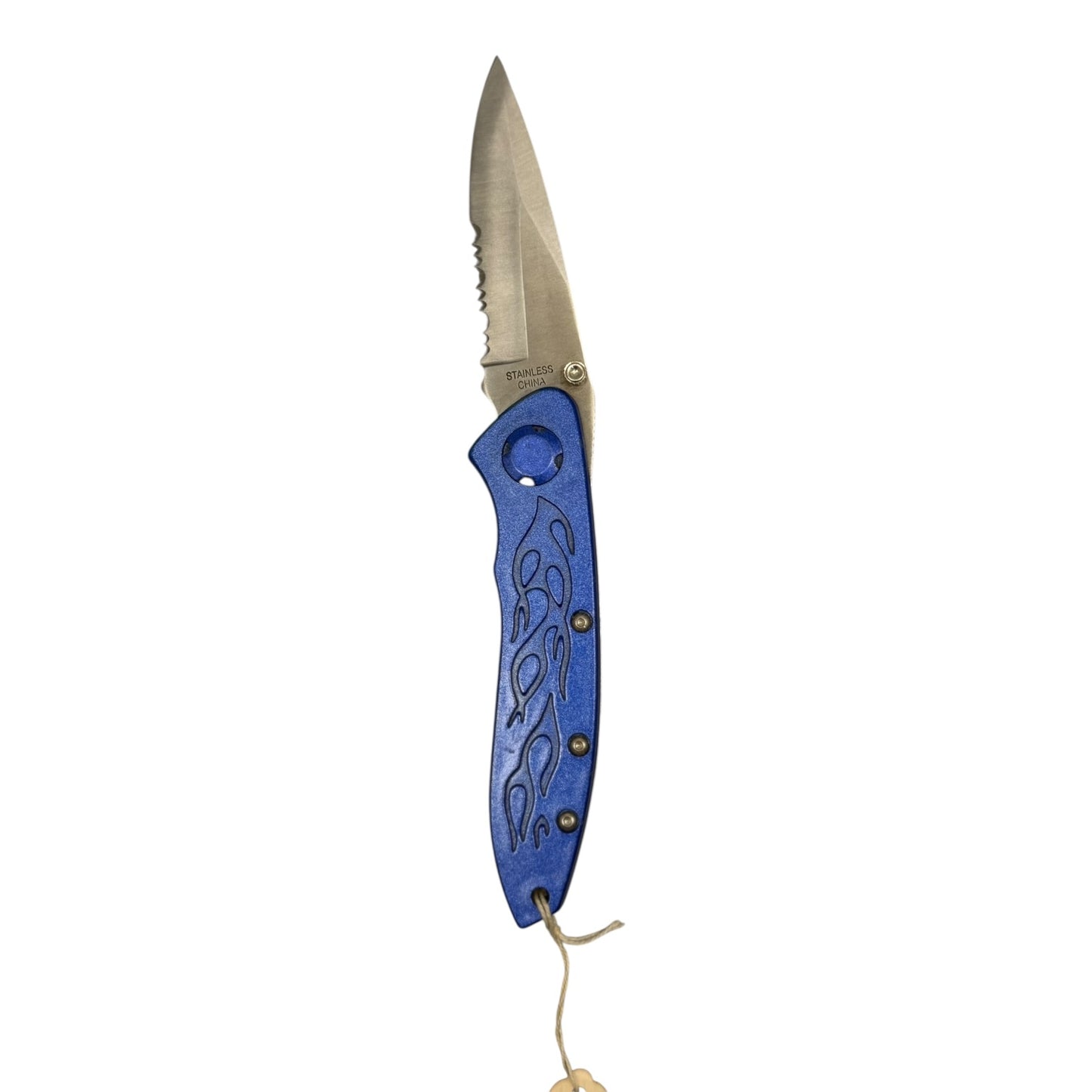 13610 - 3" Blade Pocket Knife Blue (Super Knife #LK-47030BL) |100|