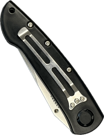 13612 - 3" Blade Black Pocket Knife (Super Knife #LK-47031BK-BK) |110| |Store|