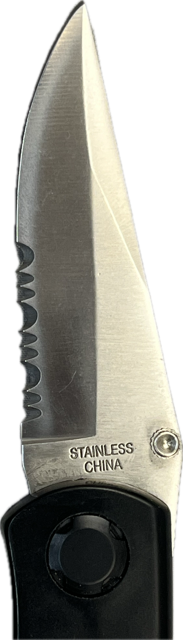 13612 - 3" Blade Black Pocket Knife (Super Knife #LK-47031BK-BK) |110| |Store|