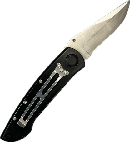 13612 - 3" Blade Black Pocket Knife (Super Knife #LK-47031BK-BK) |110| |Store|