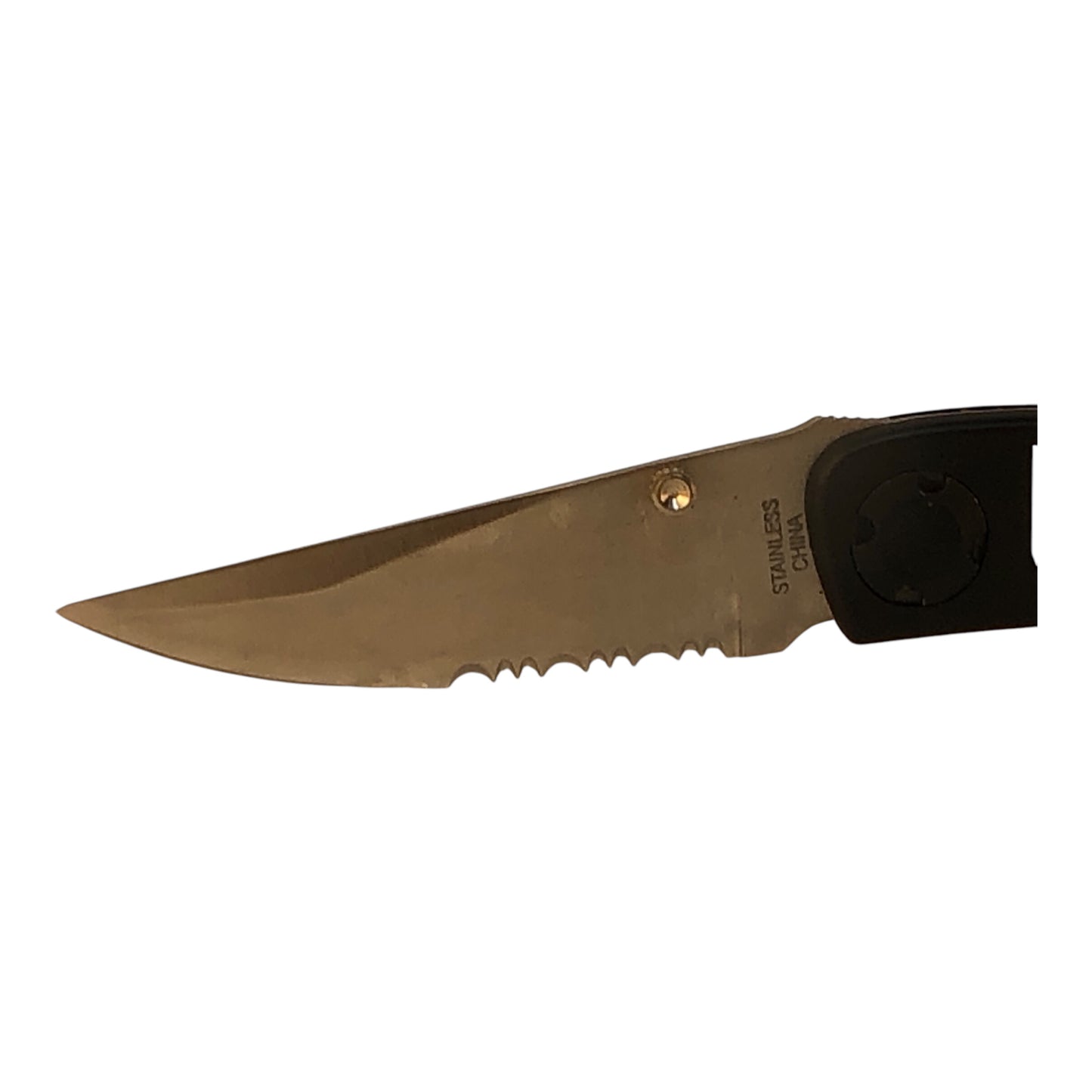13616 - 7.5" Open Black Pocket Flat 4" Closed Stainless With Belt Clip |105|Store|