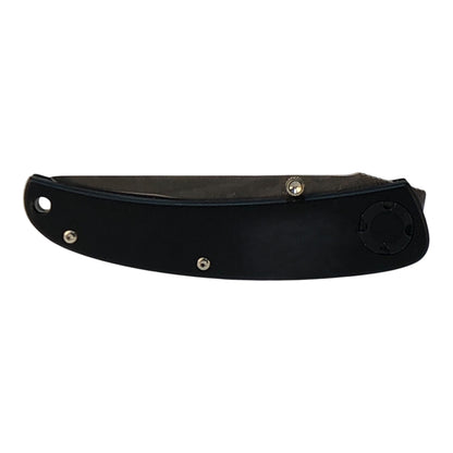 13616 - 7.5" Open Black Pocket Flat 4" Closed Stainless With Belt Clip |105|Store|