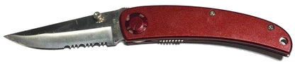 13617 - Set of 2 Knife 7 Red Pocket (Super Knife #LK-47036RD) |108|