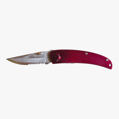13617 - Set of 2 Knife 7 Red Pocket (Super Knife #LK-47036RD) |108|