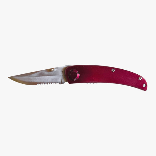 13617 - Set of 2 Knife 7 Red Pocket (Super Knife #LK-47036RD) |108|