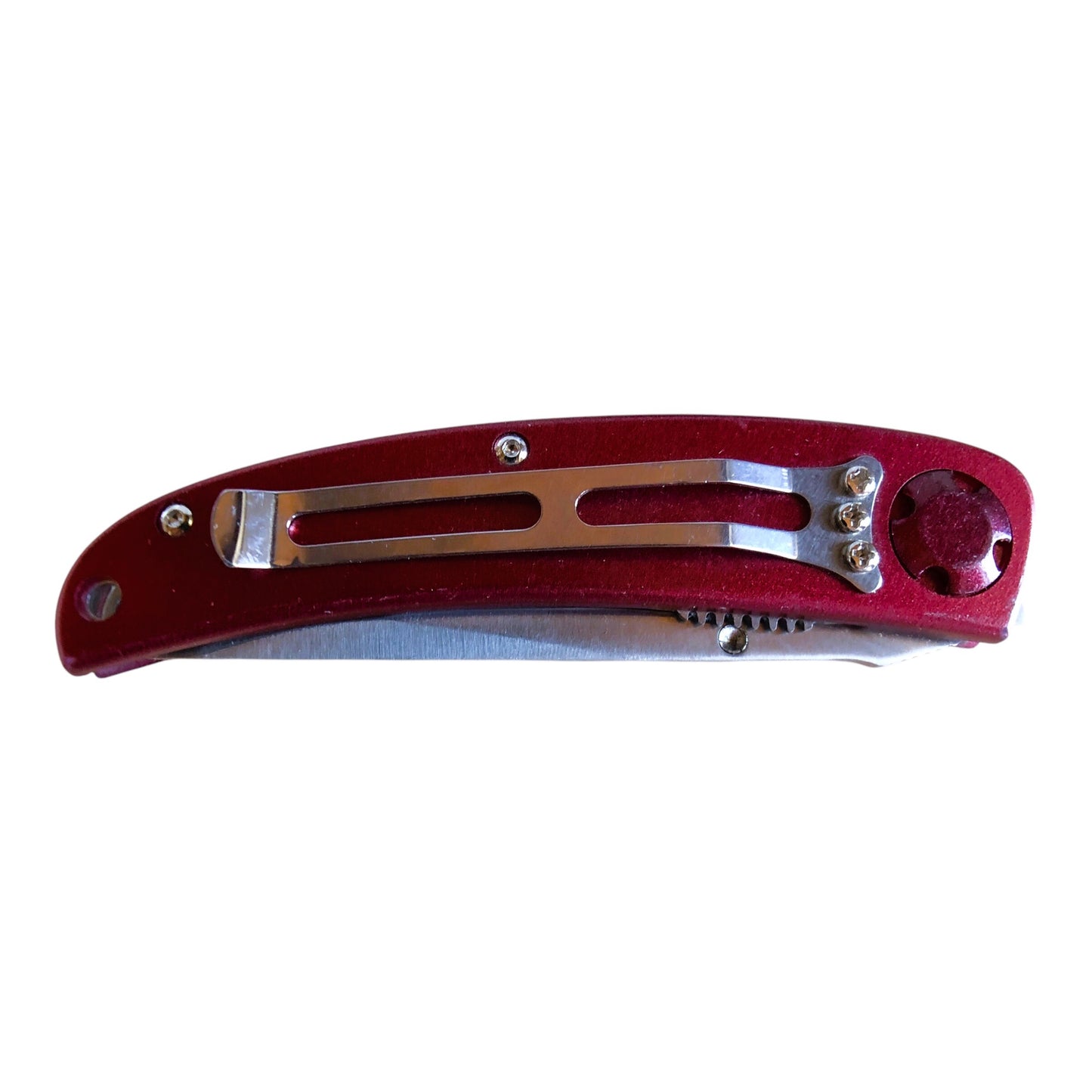13617 - Set of 2 Knife 7 Red Pocket (Super Knife #LK-47036RD) |108|
