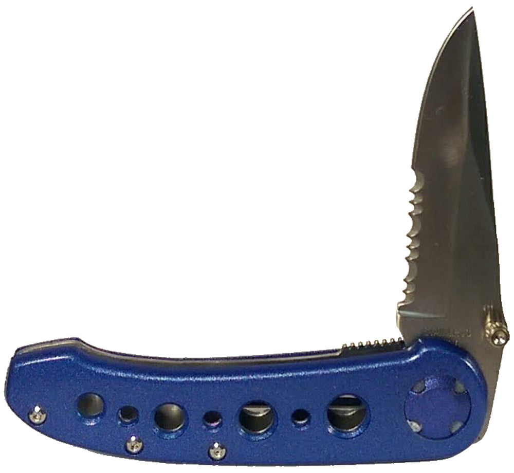 13620 - Folding 7" Knife Blue Lockback Stainless |112|