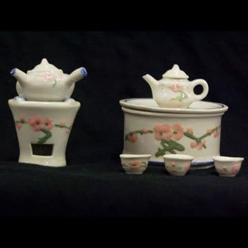13737 - Tea Set Mini Flowers - [F-28 Top & Pod 3-43]