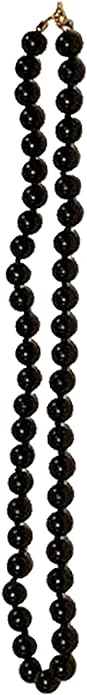 13755 - Black Bead 17" Necklace - [Clear-36]