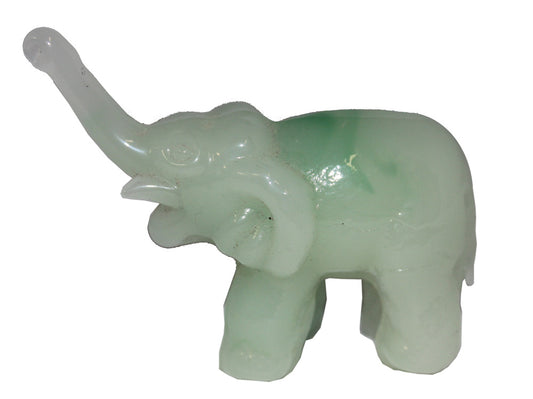 1380 - 3" Green Elephant - Long Trunk - |Z-93|