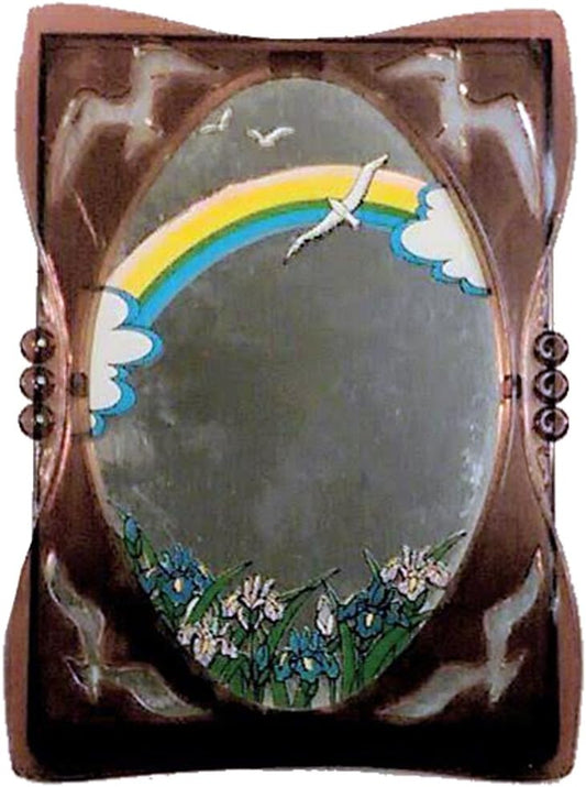 13972 - 5x7 Musical Mirror Birds Flower - [F-27 Top]