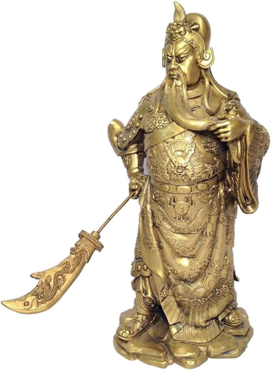 14011 - 14" Gold Guan Yu - Spear - [X-06]