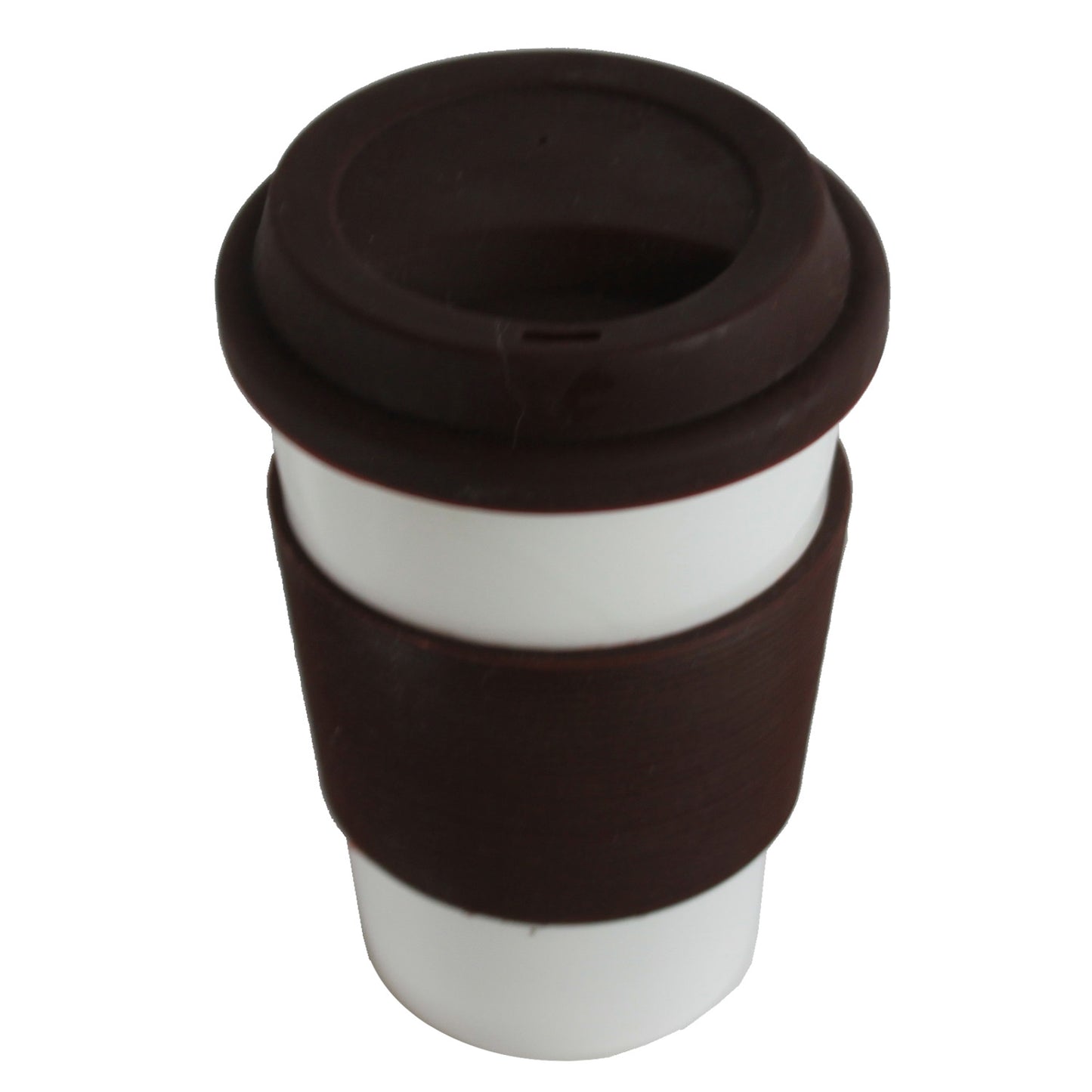 14051 - Eco Hot Travel Mug, Brown/Green, 2 Cups |GR-40|