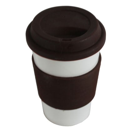 14051 - Eco Hot Travel Mug, Brown/Green, 2 Cups |GR-40|