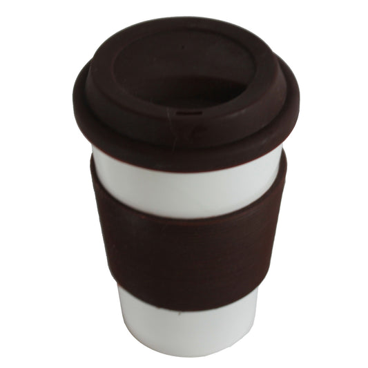 14051 - Eco Hot Travel Mug, Brown/Green, 2 Cups |GR-40|