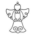 14075 - 8" Wire Angel with Hook |Cubby|