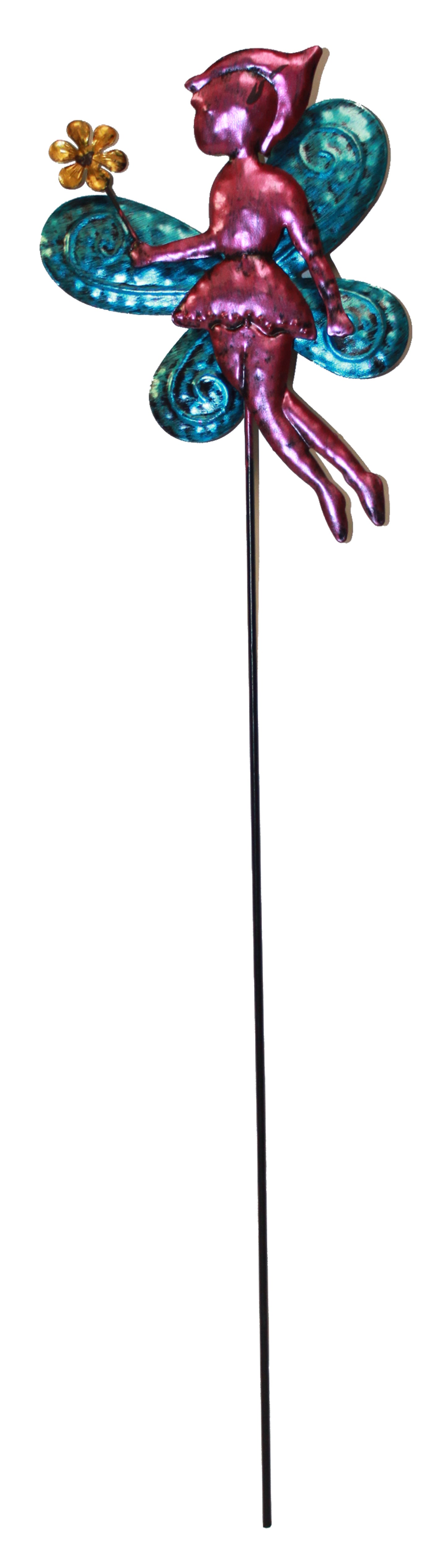 1410 - Pink Fairy Garden Stake - |G-5|
