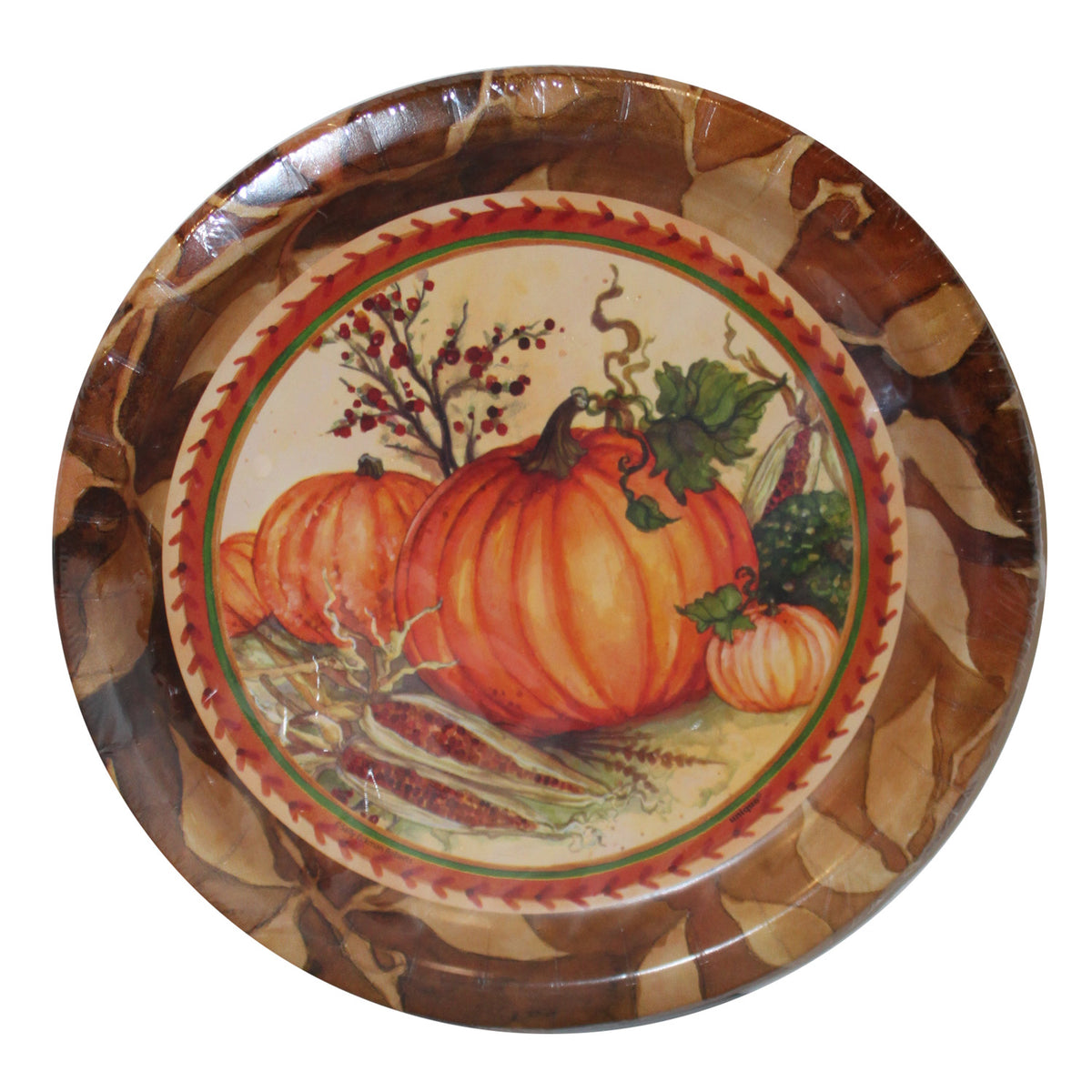 14230 - 3pk 8ct Fall Harvest Dinner Plate - |H-40|