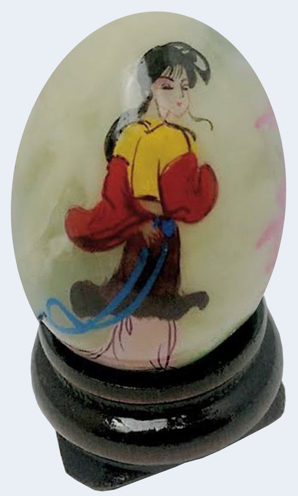 14317 - 1" Green Egg - Yellow Geisha |9-7|