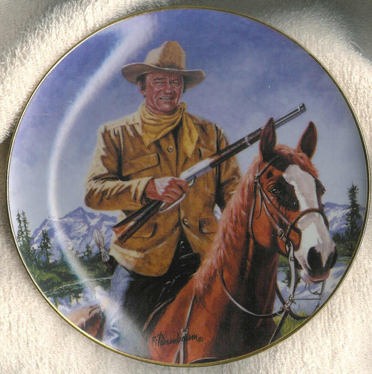 14339 - John Wayne "High Country" 8" Decorative Plate – Franklin Mint Limited Edition G7187 |9-20|