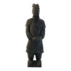 14395 - Authentic 20-Inch Grey Terra Cotta General Statue from the Ming Dynasty Collection |Z-69|