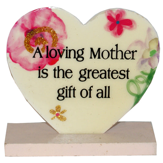 14397 - A Loving Mother Heart Plaque Set of 2 |17-26|
