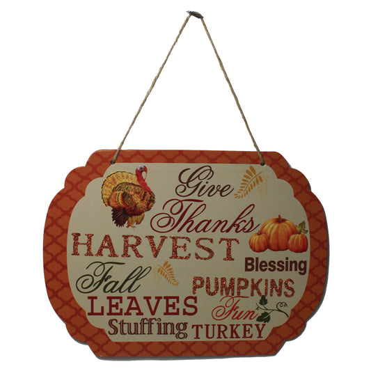 14402 - Give Thanks Harvest Pumpkin Sign |Pod 2-64|