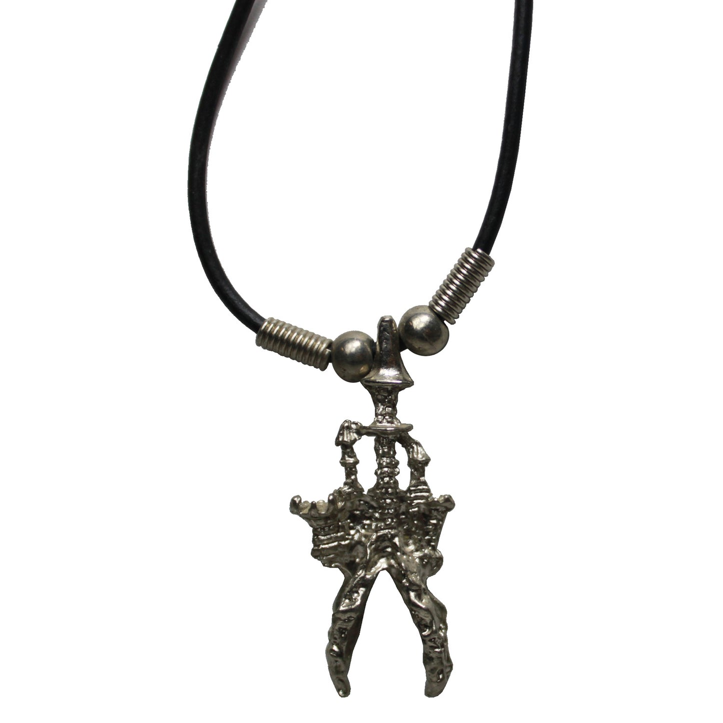 14403 - Castle Claw Necklace - |Clear-158|