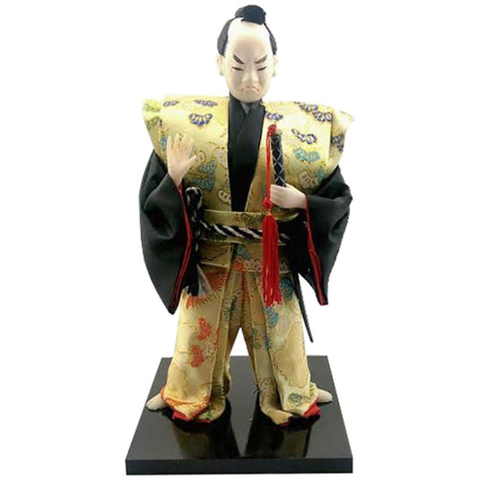 1441 - 10" Gold & Black Samurai Doll - |X-55|