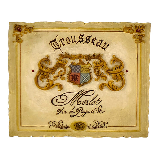 14444 - Merlot Plaque w/ Shield on Front 6" |11-10|