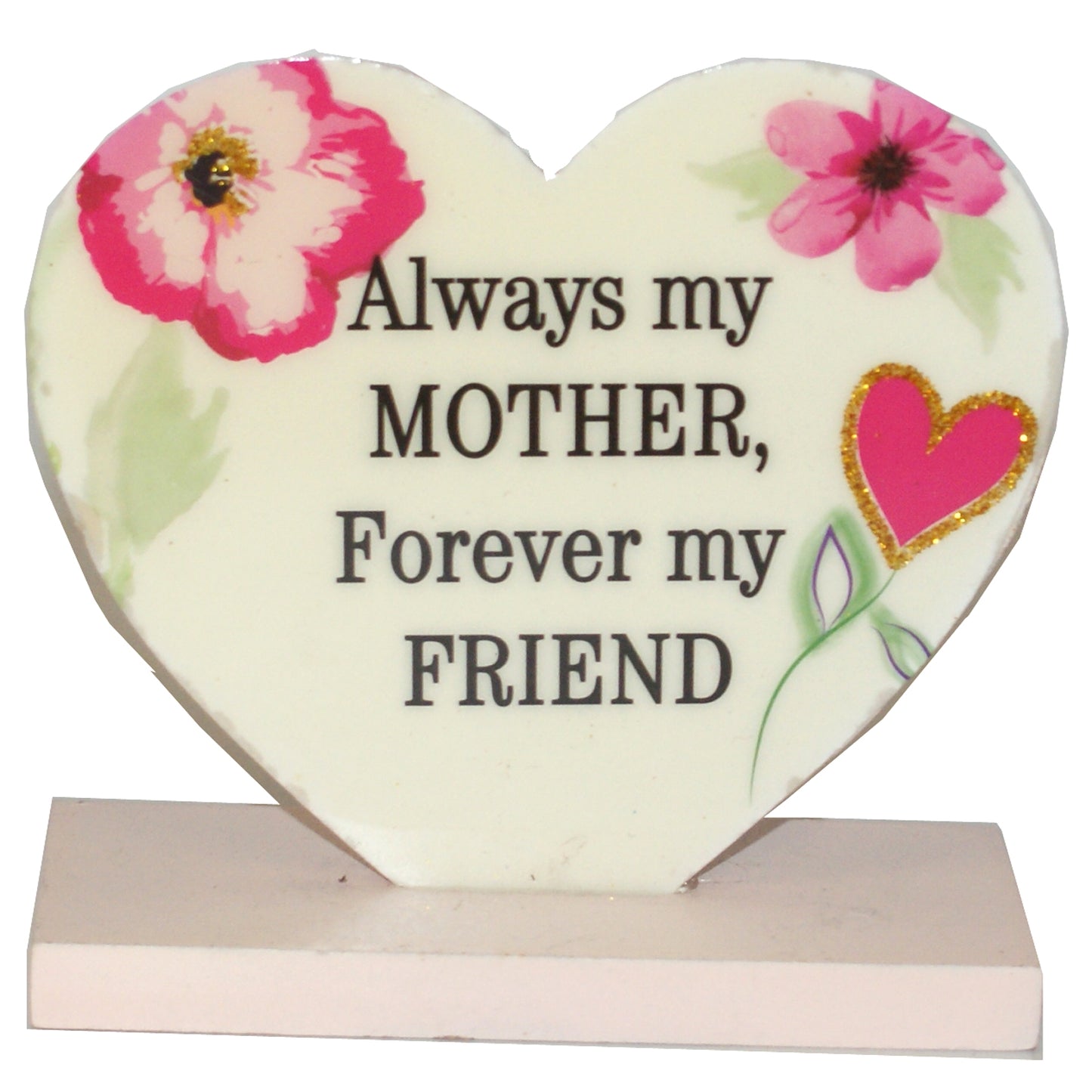 14503 - Set of Two Always My Mother Heart Plaque 4" |17-26|
