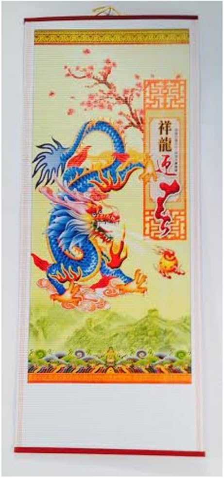 1454 - Fire Ball Blue Dragon Scroll - [w/Scrolls]