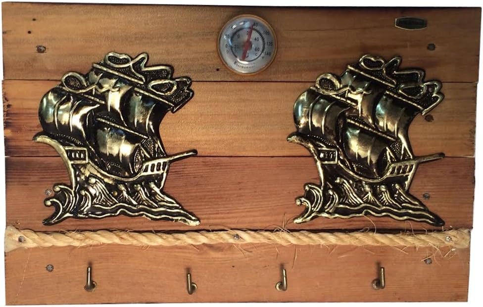 14598 - Keyholder With Ships Wood -[18-27]