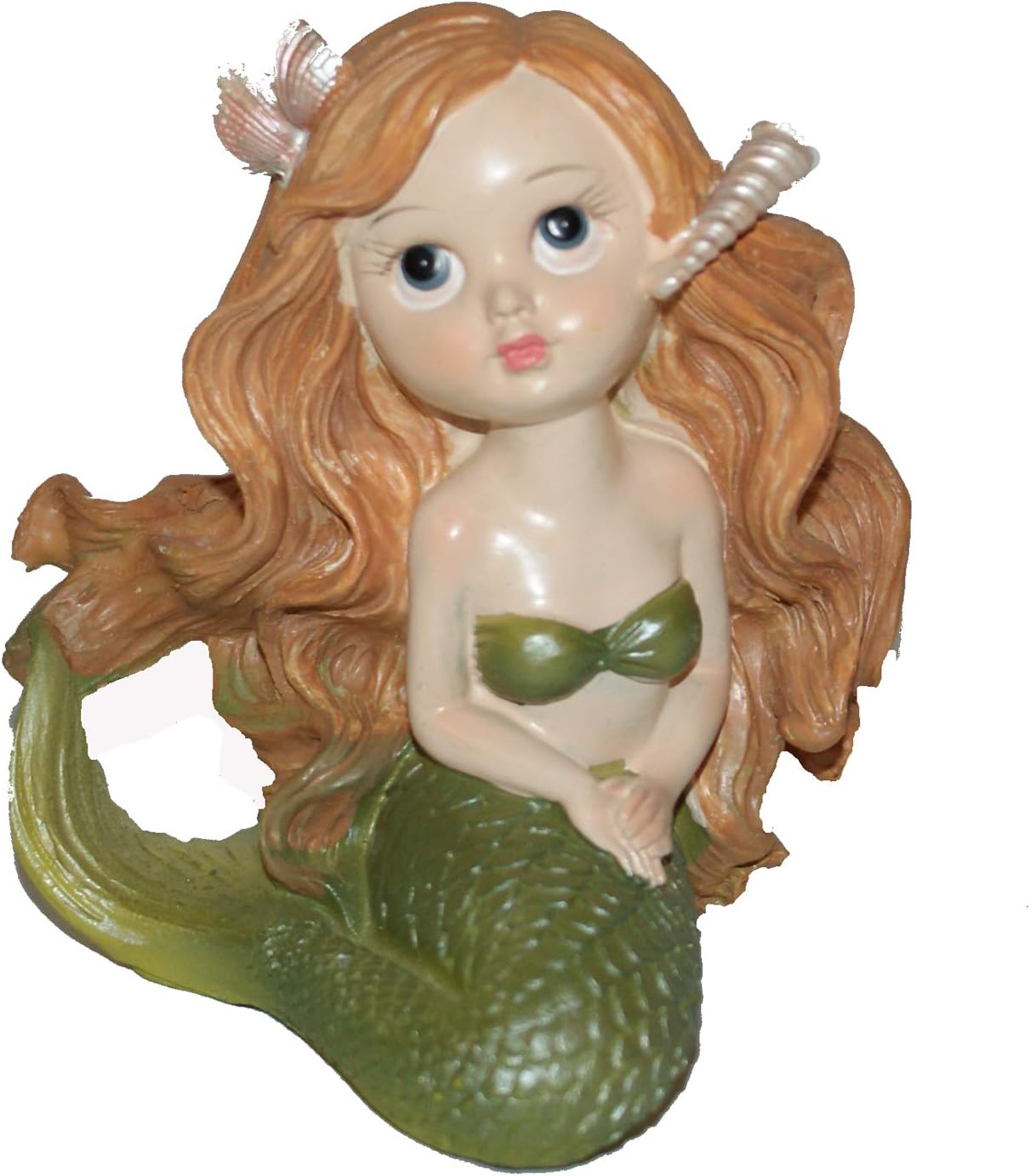 14617 - 4" Color Mermaid - Green Tail - [X-32]